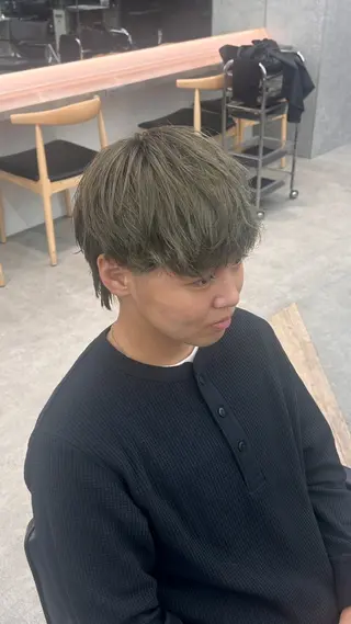 カラー メンズ 湯浅禅也/プードル /波巻きパーマ/栄のヘアスタイル