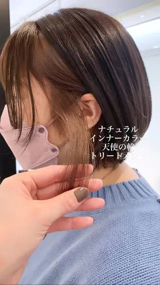 ショート カラー 似合わせカラー/艶 髪質改善/ヨシザキのヘアスタイル