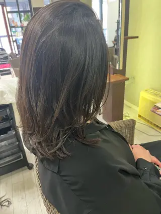 セミロング ママ美容師 ＊ヒマワリのヘアスタイル