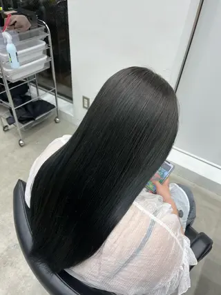 ロング カラー 夏果⭐︎fifth 天神 海外風パーマのヘアスタイル