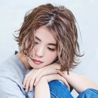 ミディアム パーマ Ash 武蔵小杉店のヘアスタイル