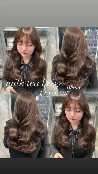 ロング カラー ダブルカラー/レイヤ ーカット 🤍ゆきなのヘアスタイル