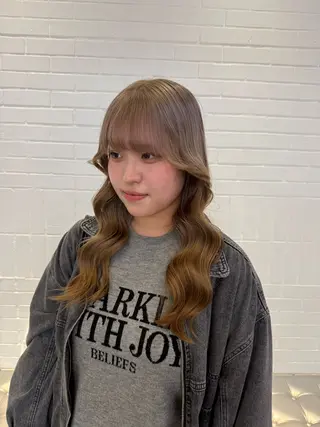 ロング カラー ヘアアレンジ 海外/ハイトーン🪽 ☯️ami☯️のヘアスタイル