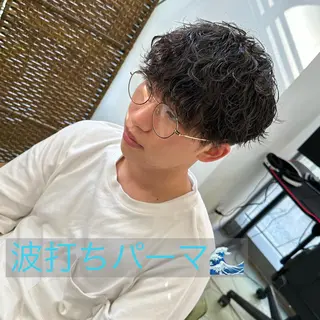 ショート パーマ メンズ share salon　SCENA所属・堤太志 メンズパーマ特化のヘアスタイル