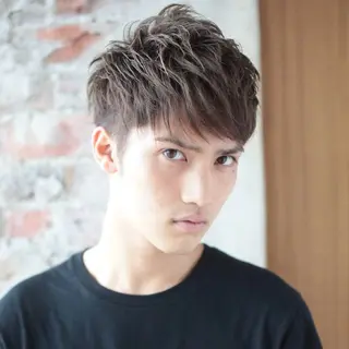 ショート メンズ Mirareee tokyo所属・バレイヤージュ/ シャドウルーツ/安室のヘアスタイル