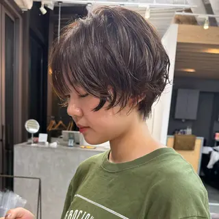 ショート パーマ mee.表参道所属・ボブ/ショート /パーマ/shinのヘアスタイル