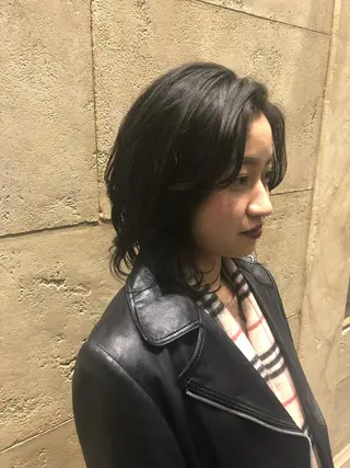 ミディアム カラー ✨髪質改善ストレート ×ミニボブ✨萩原　翼のヘアスタイル