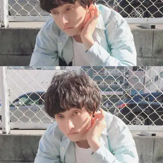 ショート カラー ヘアアレンジ メンズ As hair所属・柔らか垢抜けｶﾗｰと ｶｯﾄ🫧ASUKAのヘアスタイル