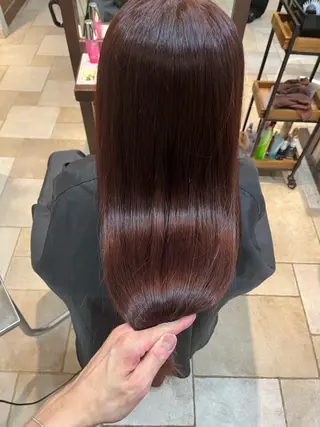 セミロング カラー 大人透明感艶カラー 寺田稜のヘアスタイル