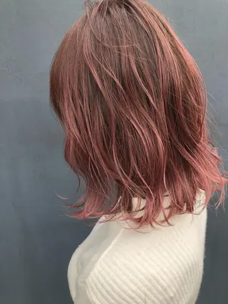 ミディアム カラー 韓国レイヤー髪質改善 💫Tomoya💫のヘアスタイル