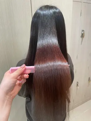 ロング パーマ 韓国ヘアメイク🎀/ 縮毛矯正✨山本媛香のヘアスタイル