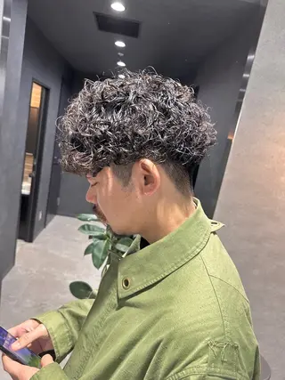ショート パーマ メンズ 【メンズサロン】 BLUCK 横浜のヘアスタイル