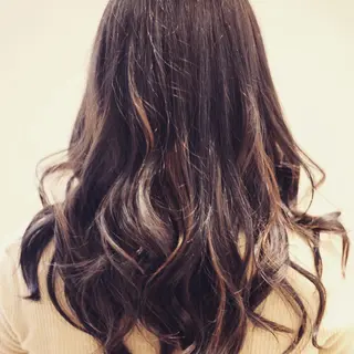 ミディアム セミロング ロング カラー Re:ta KANZOのヘアスタイル