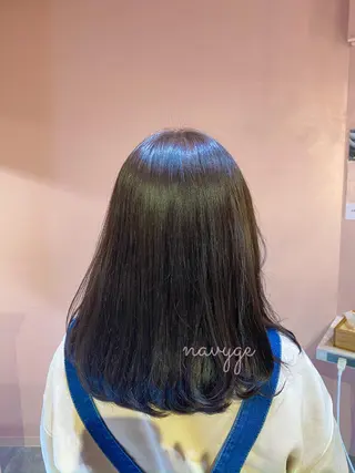 ミディアム カラー パーマ ヘアアレンジ RIYA❤︎ Aujuaソムリエのヘアスタイル