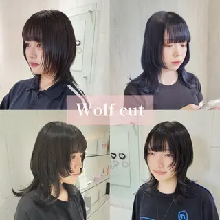ミディアム レイヤーカット/ ウルフカット/大橋 のヘアスタイル