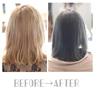 ミディアム カラー 縮毛矯正＆髪質改善特化型サロン所属・髪質改善＆縮毛矯正 三上大地のヘアスタイル