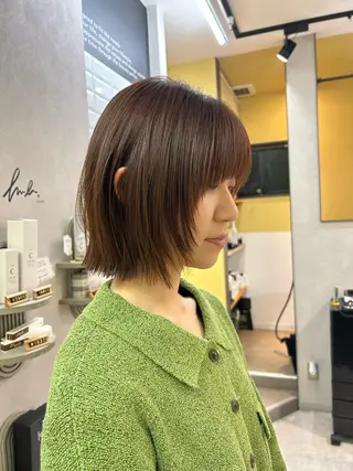 ショート hub hair レイヤー/透明感のヘアスタイル