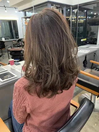 セミロング カラー 🌛ダブルカラー 🌜SAYAKAのヘアスタイル