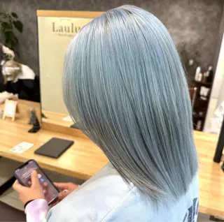 ミディアム SHUN/ブリーチ/ カラー/臼井/佐倉のヘアスタイル