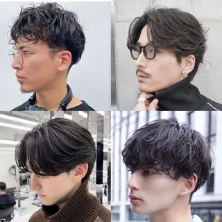 パーマ メンズ マツエク/透明感 カラー🤍ゆうのヘアスタイル