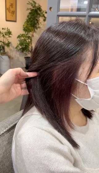 ミディアム カラー 髪質改善/艶髪/透明 感カラー🫧ｼｽﾞｸのヘアスタイル