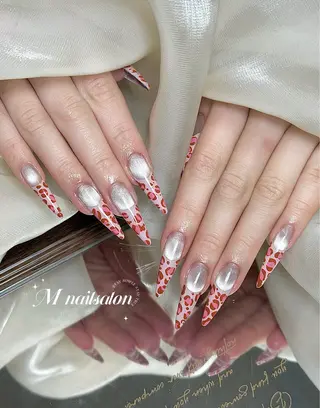 ネイル M🌷nail 長さだし専門店のネイルデザイン