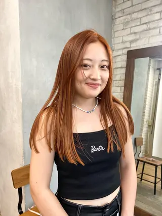 ロング カラー 🌼ボブ.暖色 🌼浅井 遥のヘアスタイル