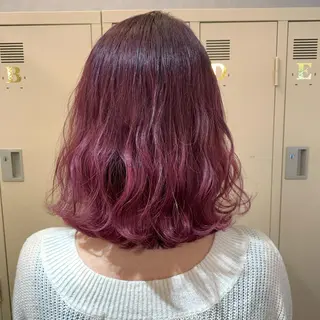 セミロング カラー ヘアアレンジ 代表🎀 ふわモテ愛 され髪🩷yumiのヘアスタイル