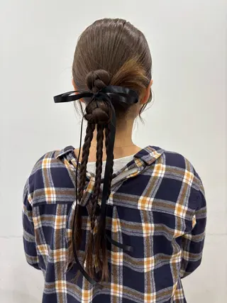 ロング ヘアアレンジ 穂積 未優のヘアスタイル