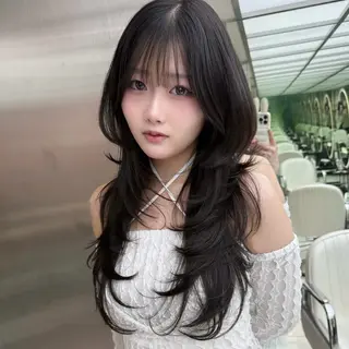 ロング パーマ REDEAL SHIBUYA所属・maya/レイヤー カット/ミインパーマのヘアスタイル