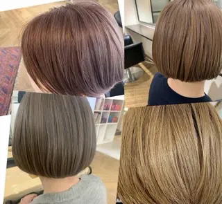 カラー 【TAKAYA】🌸 白髪ぼかしカラーのヘアスタイル