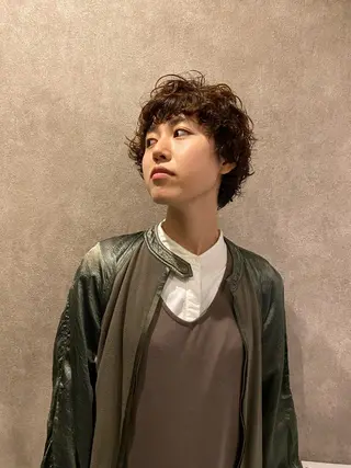 ショート パーマ amie所属・会話少なめ/ 美髪矯正/Ruiのヘアスタイル