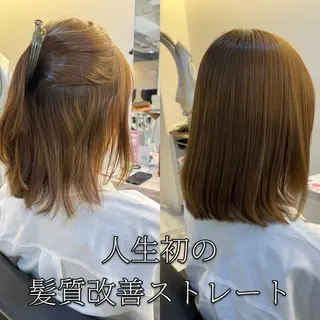 ショート 髪質改善ストレート/レイヤーカット/Lee  Horie所属・髪質改善&縮毛矯正 池本　有宏のヘアスタイル