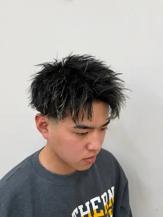 パーマ メンズ riens harutoのヘアスタイル