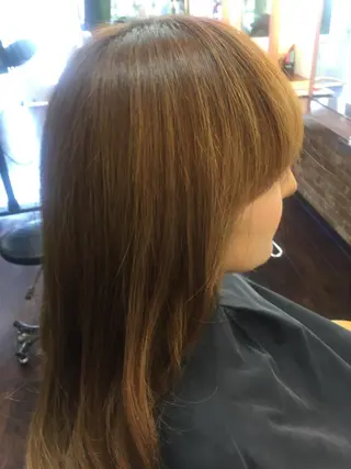 セミロング パーマ 桧山 真のヘアスタイル