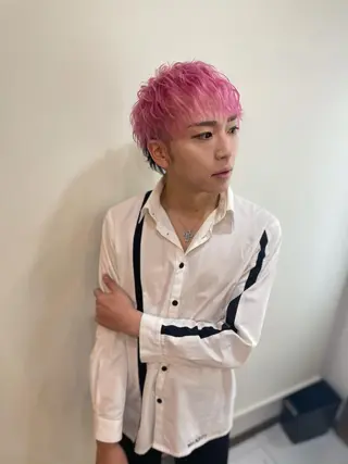 ショート カラー メンズ 🍀アレンジ簡単ヘア ☘️石田万里奈🍀のヘアスタイル