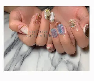 ネイル ﾈｲﾙﾙｰﾑﾘｯｶ 𝐦𝐚𝐲𝐮のネイルデザイン