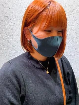 ミディアム 水田 希のヘアスタイル