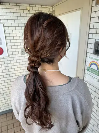 ヘアアレンジ 大人可愛いヘアメイク 💋🧚‍♀️しずかのヘアスタイル