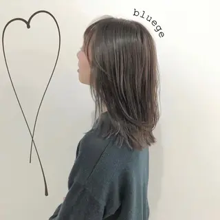 ミディアム カラー お洒落パーマ/ 艶カラー/michiのヘアスタイル