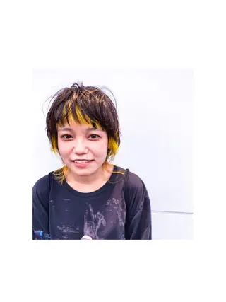 ミディアム カラー ワタベ ハヤト/ トップデザイナーのヘアスタイル