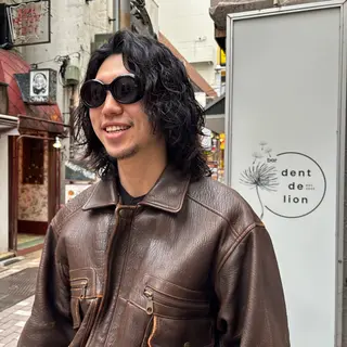 ミディアム パーマ メンズ men's/perm colorDaijuのヘアスタイル