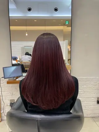 ロング カラー 縮毛矯正/レイヤー /ひかるのヘアスタイル