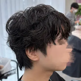 ショート パーマ メンズ いちか🤍 COQU千葉のヘアスタイル