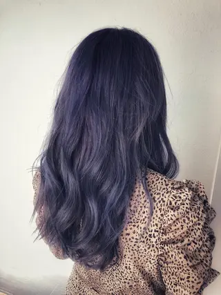 セミロング カラー 竹下 了史のヘアスタイル