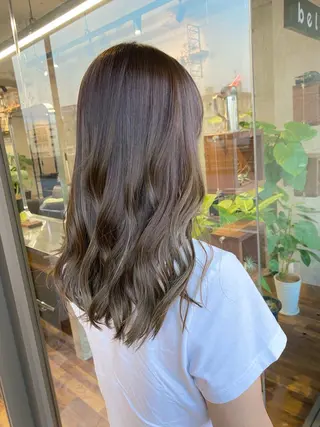 ロング カラー 暖色系カラー まおのヘアスタイル