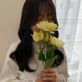 ロング カラー 韓国×巻ける髪質改善 💍maki💍のヘアスタイル