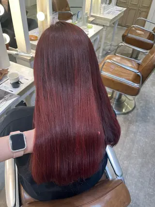 カラー エクステ🎀 暖色カラー🎀amiのヘアスタイル