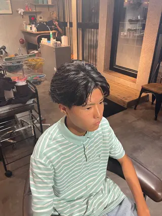 パーマ メンズ litbyfifth 濵崎寛太のヘアスタイル