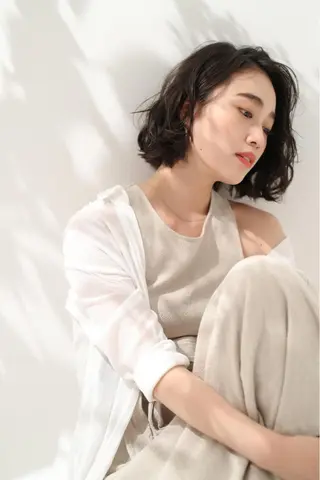 ミディアム 🫧艶髪カラー🫧 森本くるみのヘアスタイル